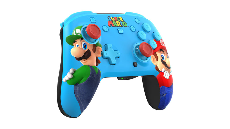 Turtle Beach Rematch-Controller: Mario and Luigi – Offiziell lizenziert für Nintendo Switch 1 und 2, kabellos, TMR-Thumbsticks, anpassbares RGB, wiederaufladbarer Akku