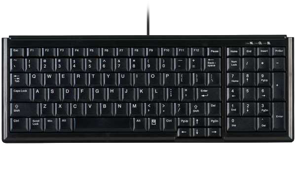 Contour Design Active Key Contour Industrietastatur IP68 Kompakt Kabelgebunden Schwarz DE C7000