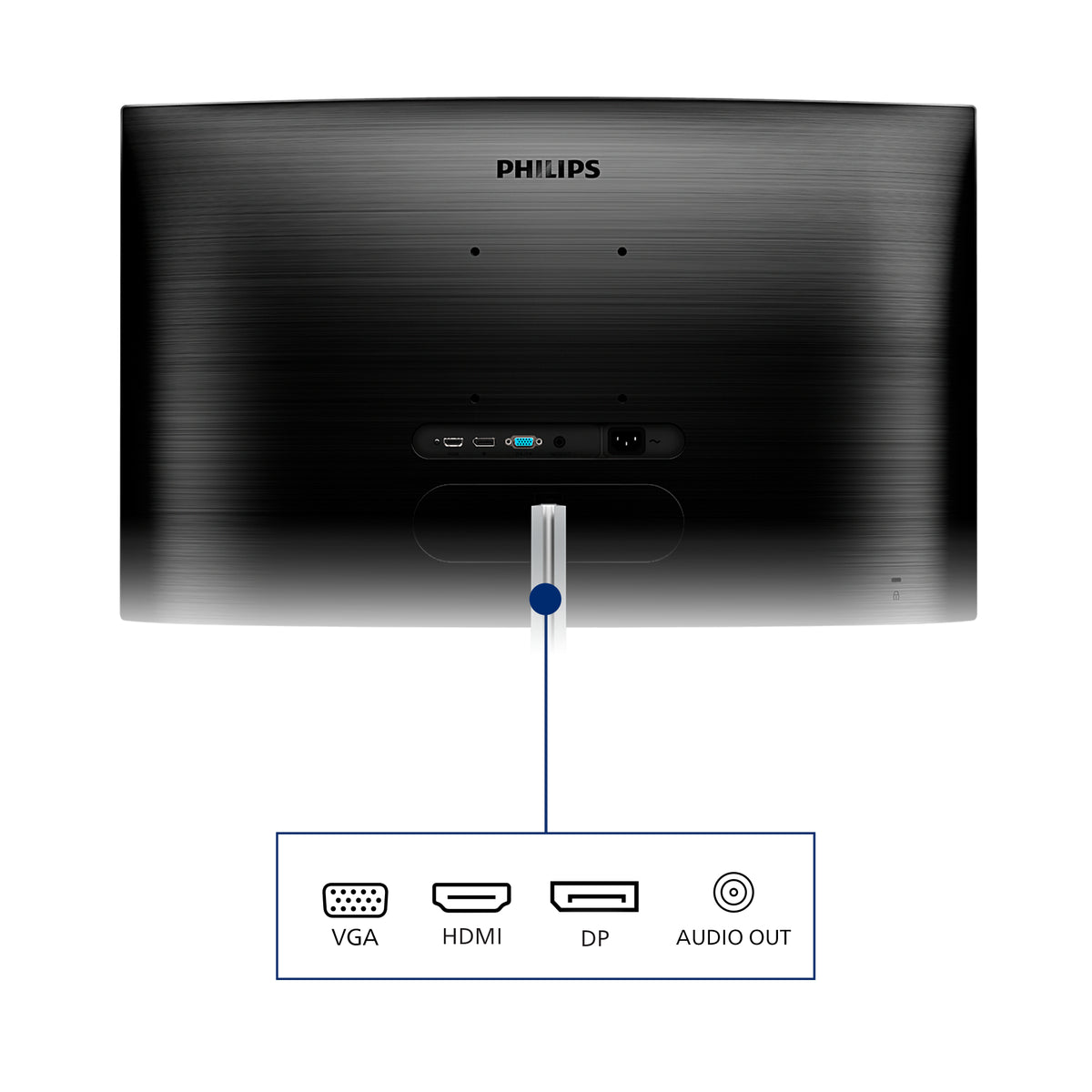 Philips E Line 325E1C/00 Computerbildschirm 80 cm (31.5") 2560 x 1440 Pixel Quad HD LCD Schwarz