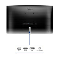 Philips E Line 325E1C/00 Computerbildschirm 80 cm (31.5") 2560 x 1440 Pixel Quad HD LCD Schwarz