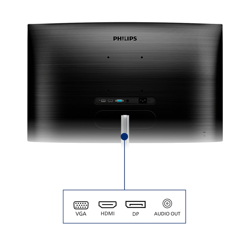Philips E Line 325E1C/00 Computerbildschirm 80 cm (31.5") 2560 x 1440 Pixel Quad HD LCD Schwarz
