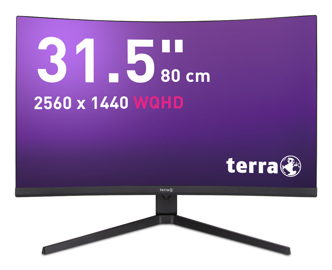 TERRA LCD/LED 3285W HA black CURVED USB-C/HDMI/DP
