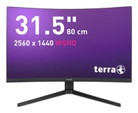 TERRA LCD/LED 3285W HA black CURVED USB-C/HDMI/DP