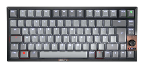 CHERRY KW 300 MX Tastatur Haus USB + Bluetooth QWERTZ Deutsch Schwarz, Kupfer, Grau