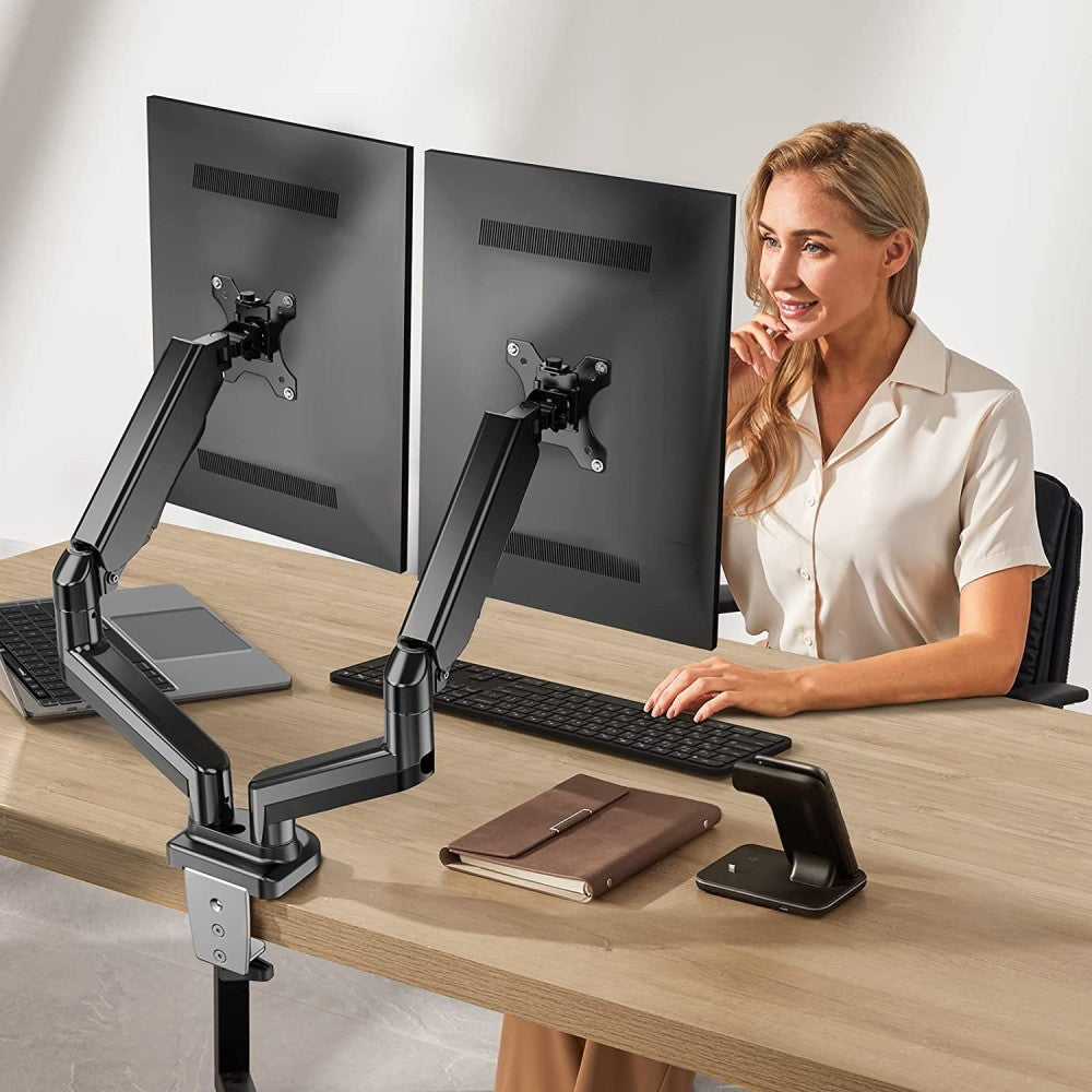 Techly ICA-LCD 462B Flachbildschirm-Tischhalterung 81,3 cm (32") Tisch/Bank Schwarz