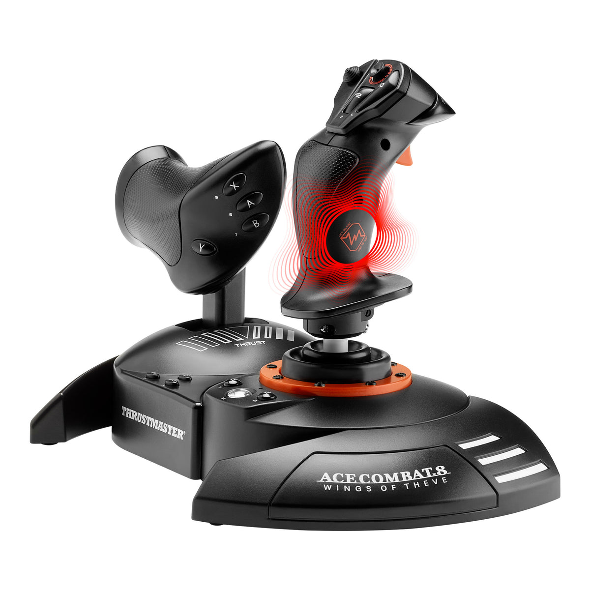 Thrustmaster T.Flight HOTAS NEO-X Ace Combat 8 Wings of Theve Edition Schwarz, Orange USB Flugsimulation Analog / Digital PC, Xbox One, Xbox Series S, Xbox Series X