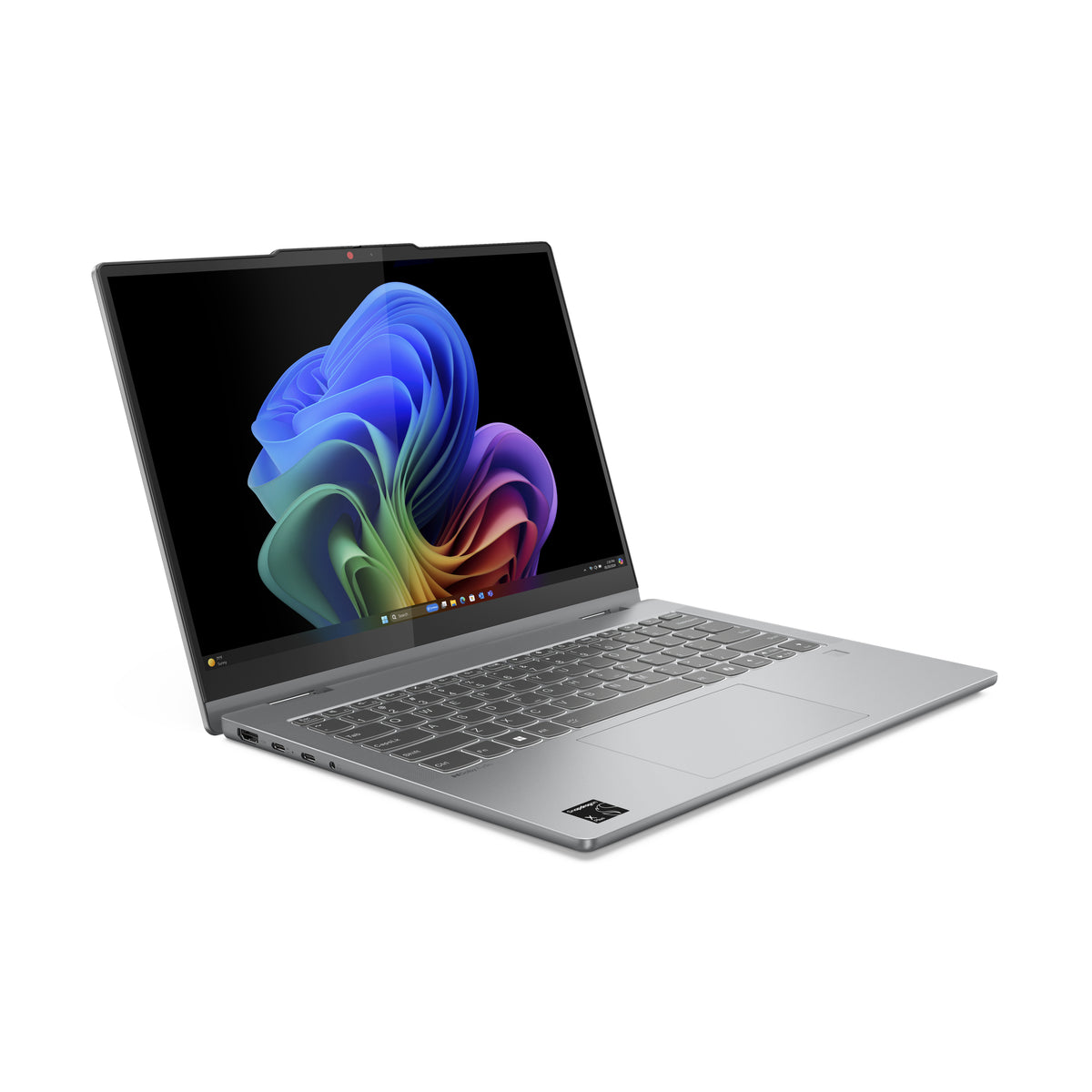 Lenovo IdeaPad 5 2-in-1 14Q8X9 Copilot+ PC Snapdragon X1P-42-100 Hybrid (2-in-1) 35,6 cm (14") Touchscreen WUXGA 16 GB LPDDR5x-SDRAM 1 TB SSD Wi-Fi 7 (802.11be) Windows 11 Home Deutsch Grau