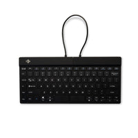 R-Go Tools Ergonomische Tastatur R-Go Split Break mit Pausensoftware, geteilte Tastatur, QWERTY (US), kabellos, schwarz