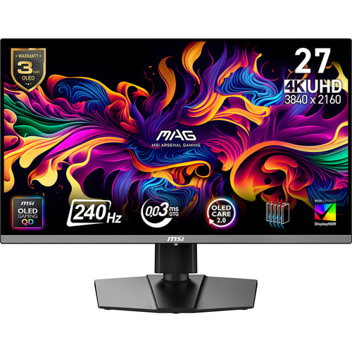 MSI MAG 272UP QD-OLED X24 Computerbildschirm 67,3 cm (26.5") 3840 x 2160 Pixel 4K Ultra HD Schwarz