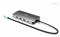 i-tec USB-C Métal Nano Station d'accueil 3x Écran (DP, HDMI et VGA) + Power Delivery 100 W