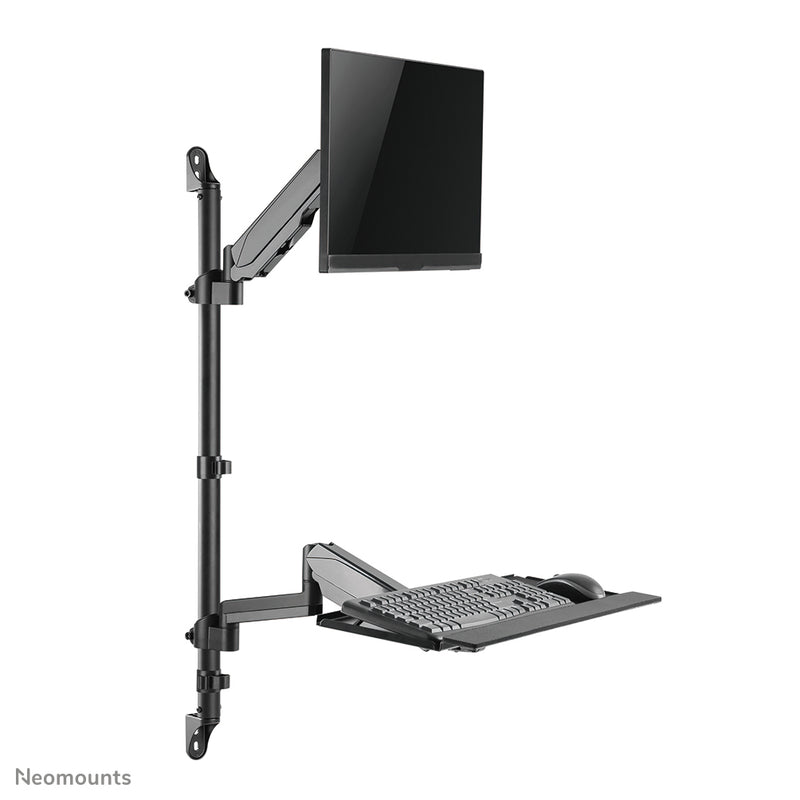 Neomounts WL90-325BL1 Sitz-Steh-Arbeitsplatz-Wand 17-32" - Gasfeder