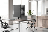 Neomounts DS60-600BL2V Monitorarm für zwei Bildschirme 10-32"