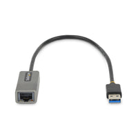 StarTech.com USB 3.0 auf Gigabit Ethernet Netzwerk Adapter - 10/100/1000 Mbit/s, USB auf RJ45, USB auf LAN Adapter, USB Ethernet Adapter (GbE), 30cm Festes Kabel, Treiberlose Installation