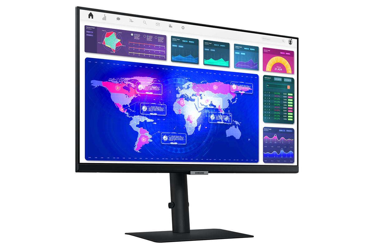 Samsung S60UA Computerbildschirm 61 cm (24") 2560 x 1440 Pixel Quad HD LCD Schwarz