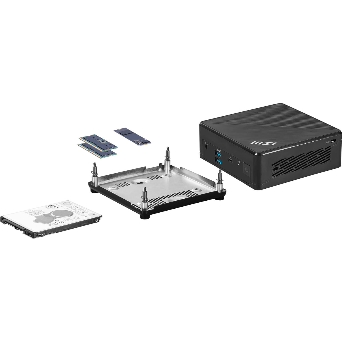 MSI Cubi 5 1M-440BEU PC de petite taille 0,6L noir Intel SoC 100U