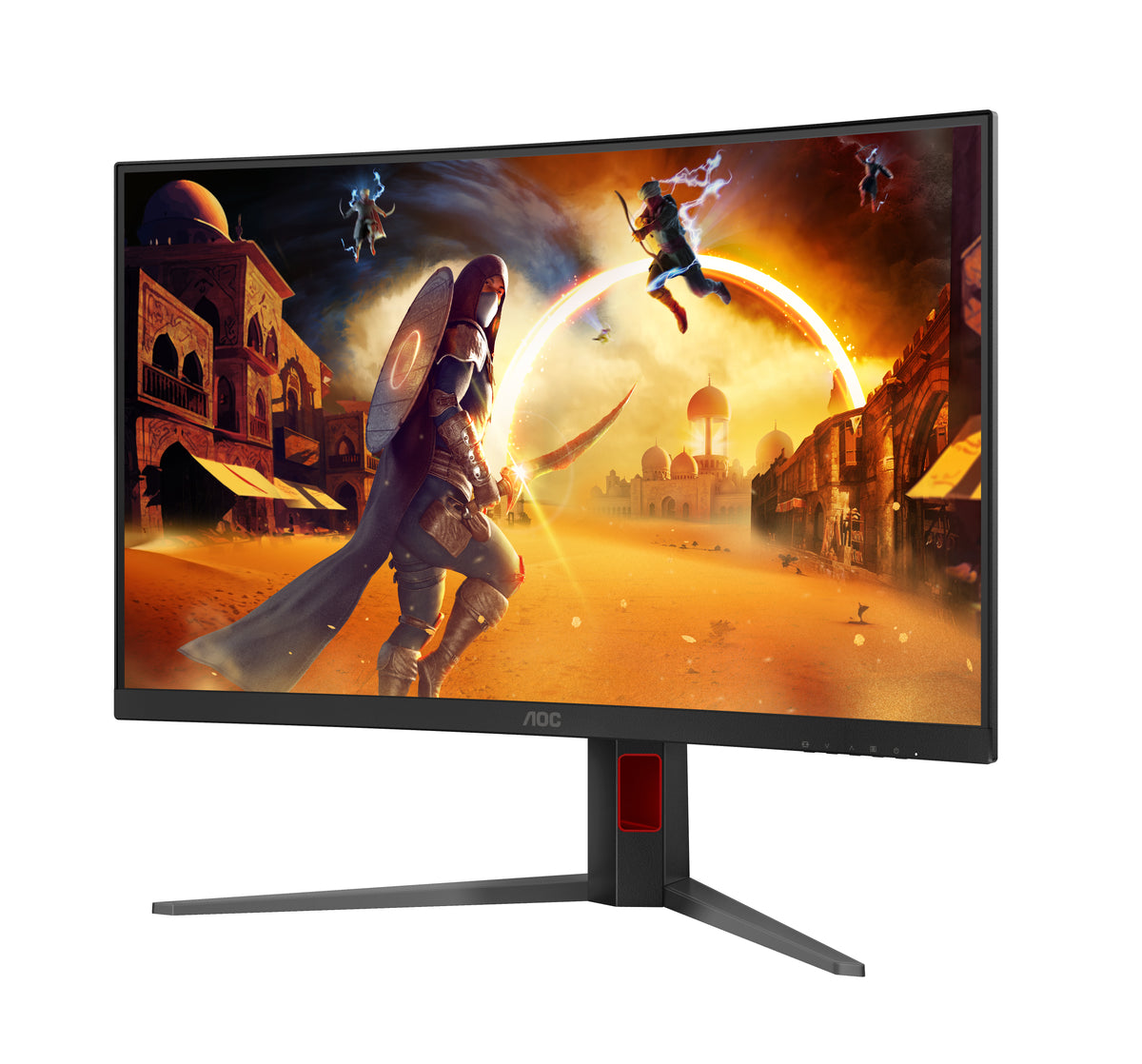 AOC G4 C32G4Z Computerbildschirm 80 cm (31.5") 1920 x 1080 Pixel Full HD LCD Schwarz, Rot