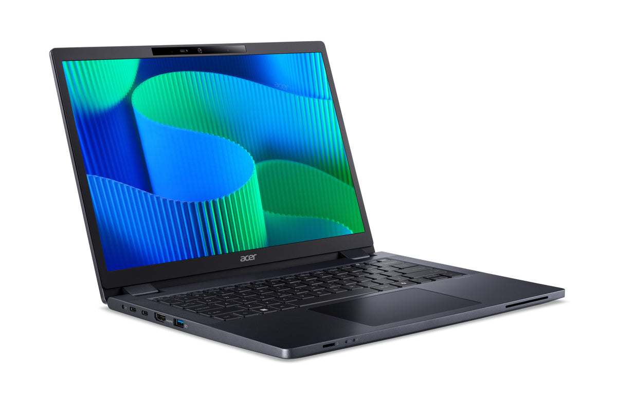 Acer TravelMate P4 TMP414-42-TCO-R86F AMD Ryzen™ 3 8440U Laptop 35,6 cm (14") WUXGA 16 GB 512 GB SSD Wi-Fi 6E (802.11ax) Windows 11 Pro Blau