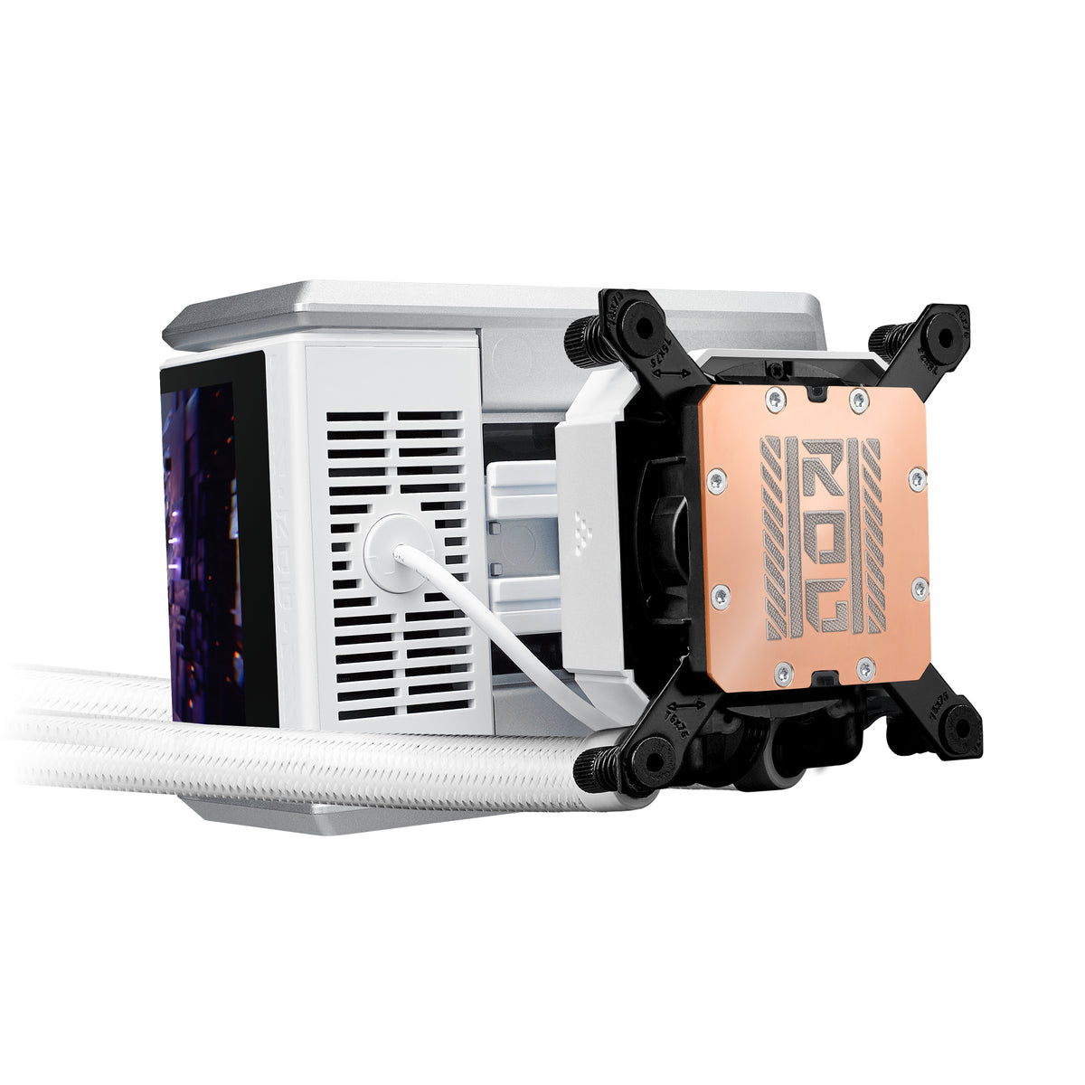 ASUS ROG RYUO IV 360 ARGB WHT Prozessor All-in-One-Flüssigkeitskühler 12 cm Weiß