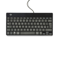 R-Go Tools Ergonomische Tastatur R-Go Compact Break, kompakte Tastatur mit Pausensoftware, QWERTY (IT), Kabelgebunden, Schwarz