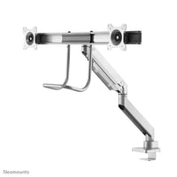 Neomounts NM-D775DXSILVER Monitorarm 10-32" - Gasfeder - Topfix - 180°-Stopp