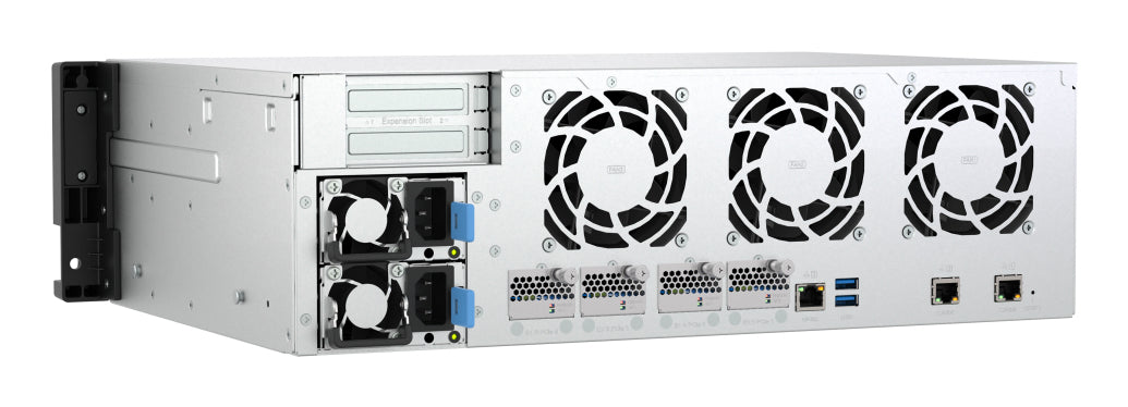 QNAP TS-H1655XEU-RP Speicherserver Rack (3U) Intel Atom® C5125 8 GB DDR4 0 TB QuTS hero Schwarz, Grau