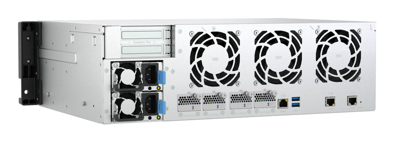QNAP TS-H1655XEU-RP Speicherserver Rack (3U) Intel Atom® C5125 8 GB DDR4 0 TB QuTS hero Schwarz, Grau