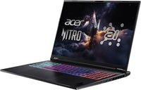 Acer Nitro 18 AI AMD 18 AI (AN18-61-R8X3) Copilot+ PC AMD Ryzen AI 7 350 Laptop 45,7 cm (18") WQXGA 16 GB DDR5-SDRAM 1 TB SSD NVIDIA GeForce RTX 5060 Laptop GPU Wi-Fi 6E (802.11ax) Windows 11 Home Schwarz US International