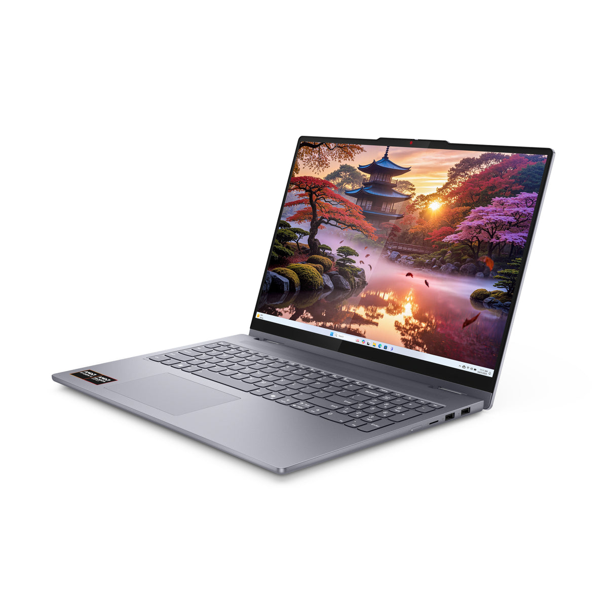Lenovo IdeaPad 5 2-in-1 16AKP10 Copilot+ PC AMD Ryzen AI 7 350 Hybrid (2-in-1) 40,6 cm (16") Touchscreen WUXGA 16 GB LPDDR5x-SDRAM 1 TB SSD Wi-Fi 7 (802.11be) Windows 11 Home Deutsch Grau