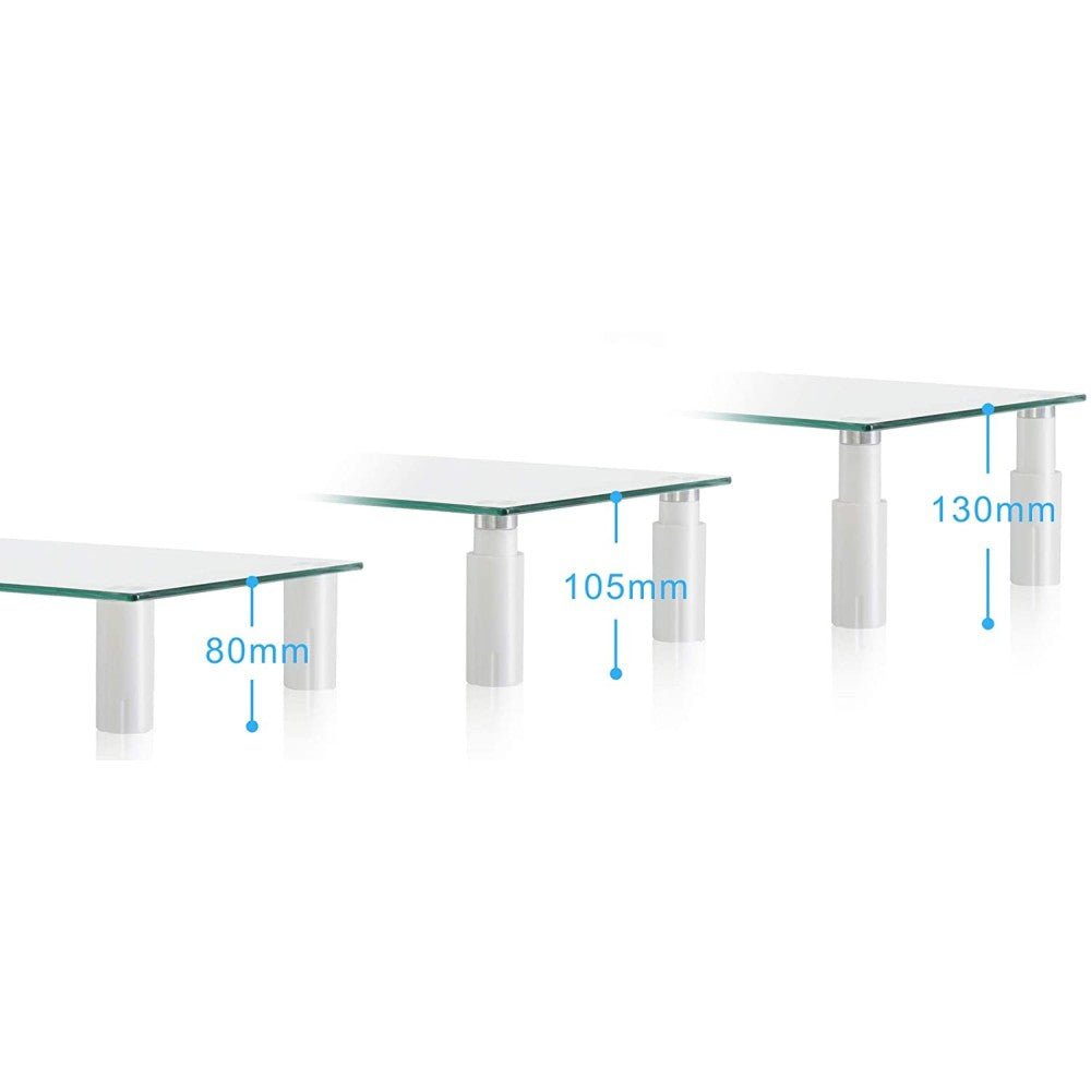 Techly ICA-MS 461E Flachbildschirm-Tischhalterung 81,3 cm (32") Tisch/Bank Transparent
