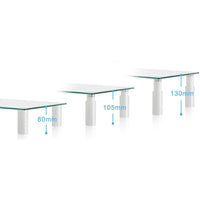 Techly ICA-MS 461E Flachbildschirm-Tischhalterung 81,3 cm (32") Tisch/Bank Transparent
