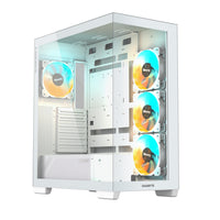 GIGABYTE C500 PANORAMIC STEALTH Midi Tower Weiß