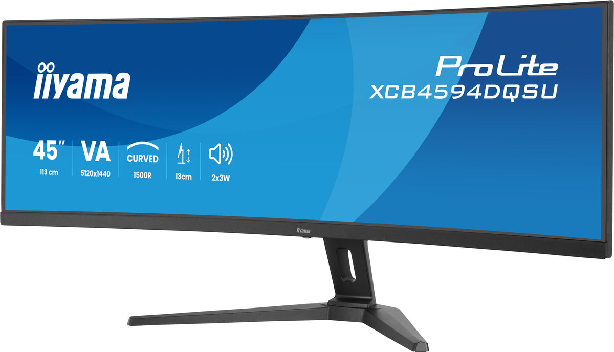 iiyama ProLite XCB4594DQSU-B1 Computerbildschirm 113 cm (44.5") 5120 x 1440 Pixel Dual QHD LED Schwarz