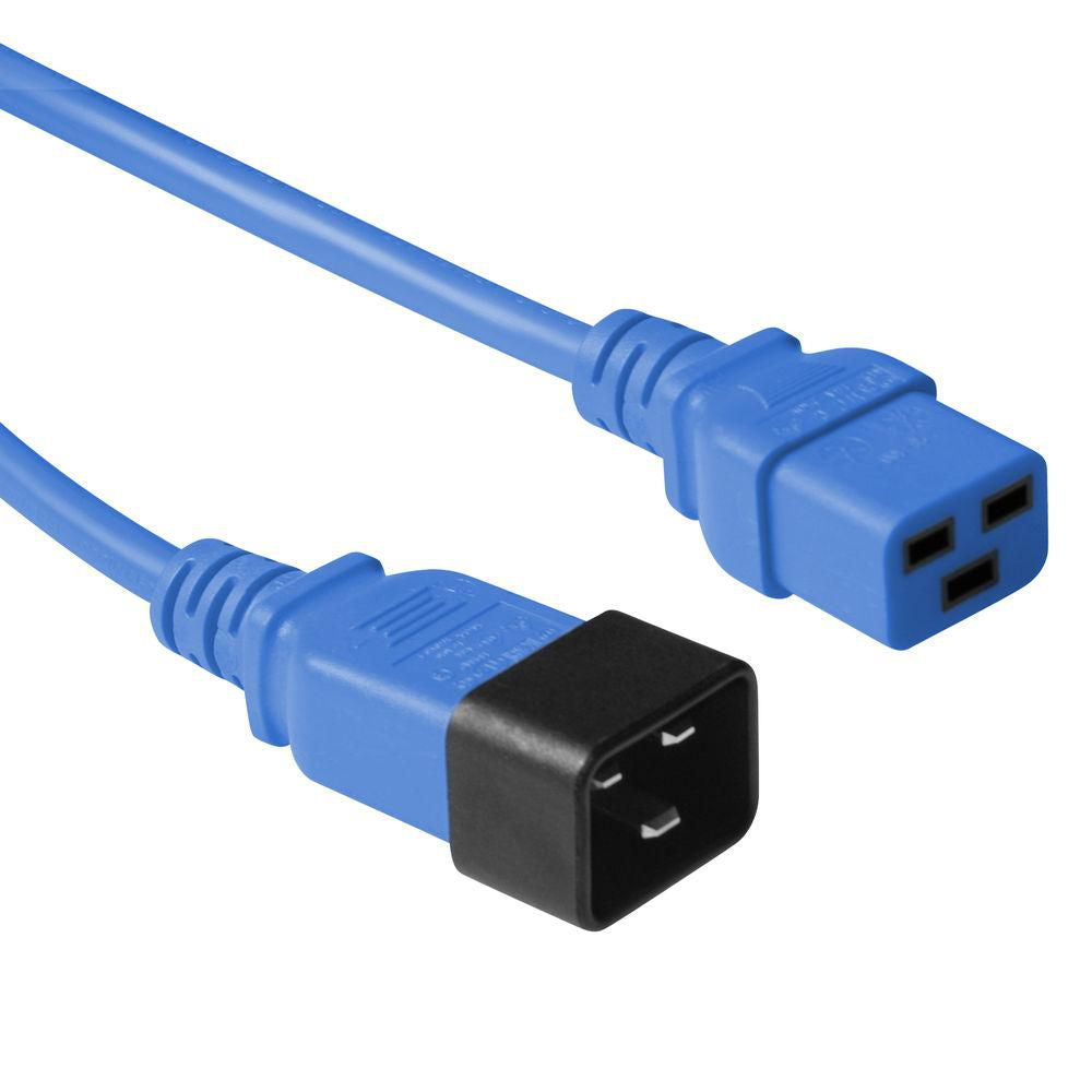 Microconnect PE2019B18 Stromkabel Blau 1,8 m C20-Koppler C19-Koppler