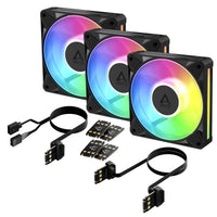 ARCTIC BioniX P12 A-RGB - 3 Pack 120 mm PWM-Lüfter mit Daiy Chain