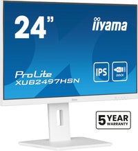 iiyama ProLite XUB2497HSN-W1 Computerbildschirm 60,5 cm (23.8") 1920 x 1080 Pixel Full HD LED Weiß