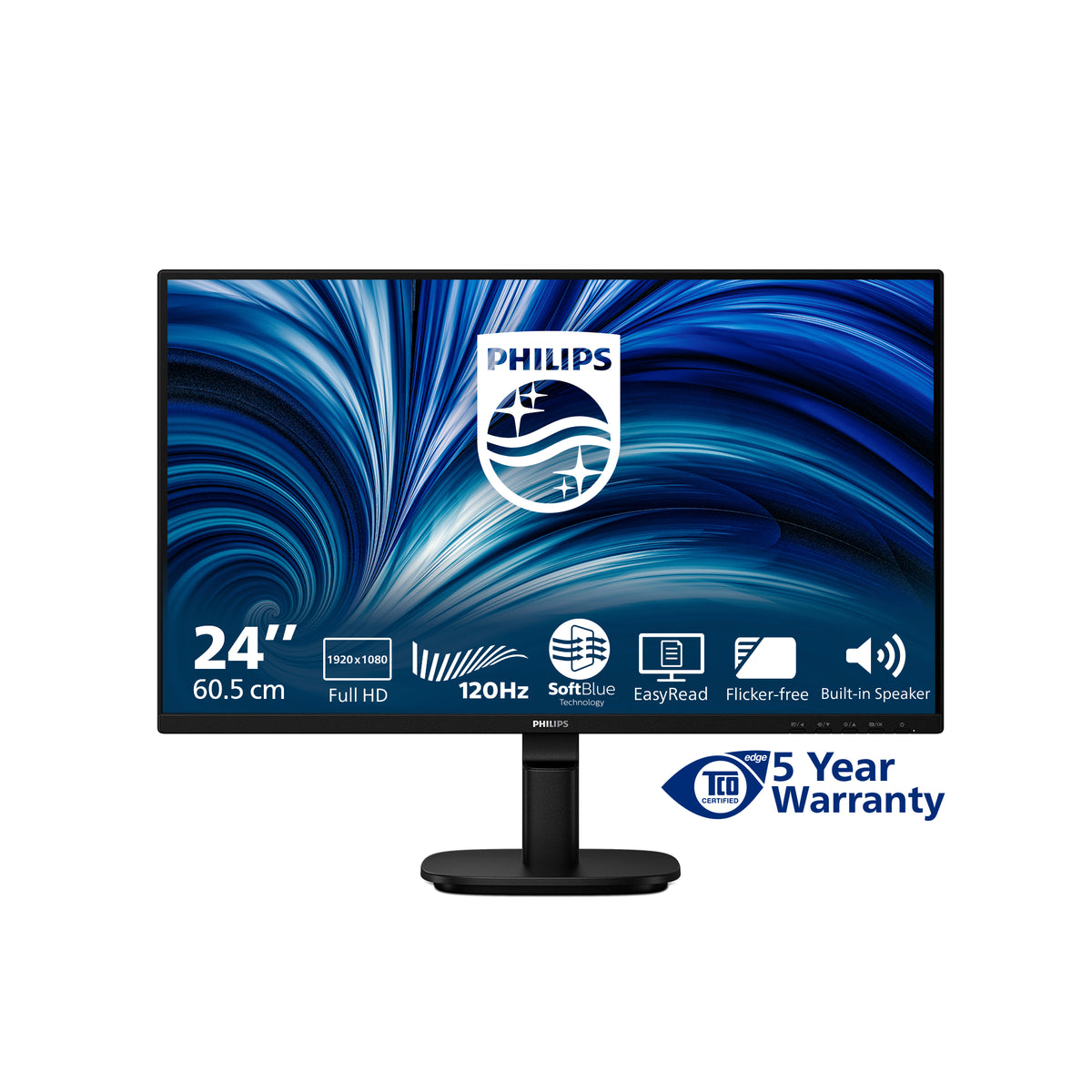 Philips 2000 series 24B2N2200/00 Computerbildschirm 60,5 cm (23.8") 1920 x 1080 Pixel Full HD LCD Schwarz