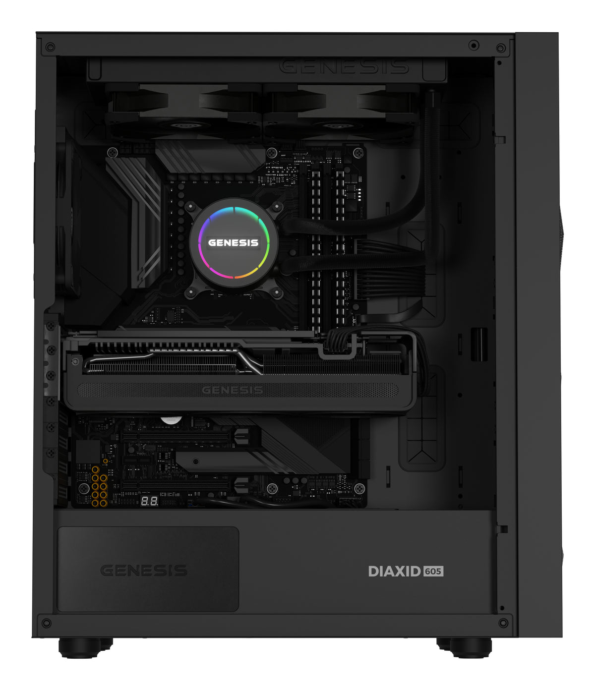 GENESIS NLG-2318 Computerkühlsystem Prozessor All-in-One-Flüssigkeitskühler Schwarz
