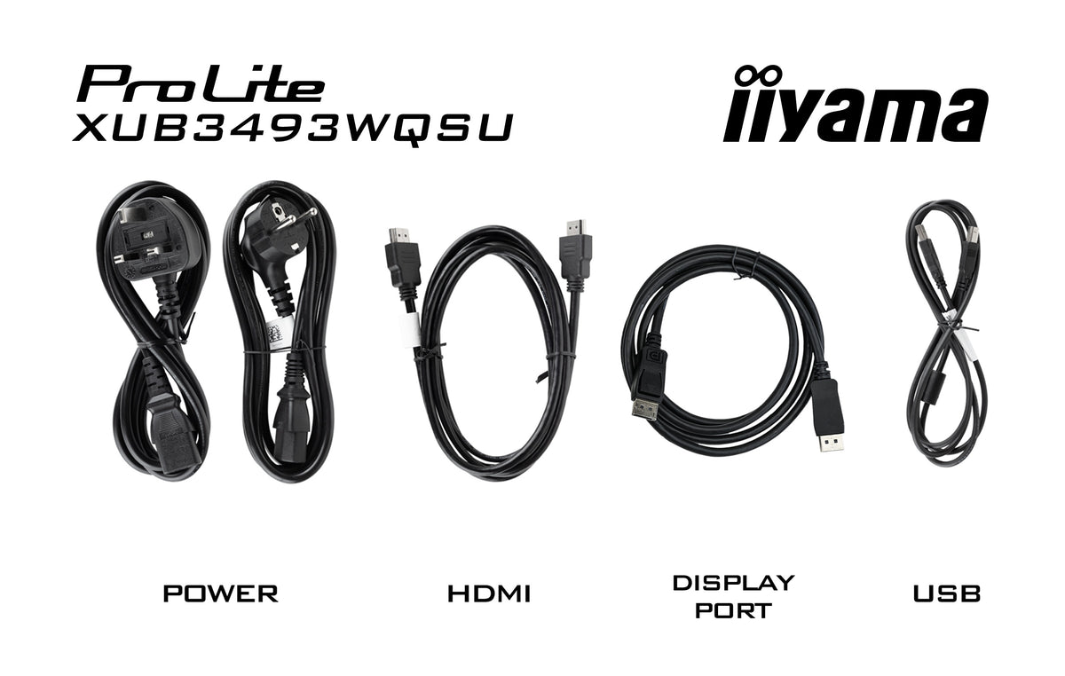 iiyama ProLite XUB3493WQSU-B6 Computerbildschirm 86,4 cm (34") 3440 x 1440 Pixel UltraWide Quad HD LED Schwarz