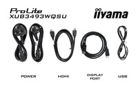 iiyama ProLite XUB3493WQSU-B6 Computerbildschirm 86,4 cm (34") 3440 x 1440 Pixel UltraWide Quad HD LED Schwarz