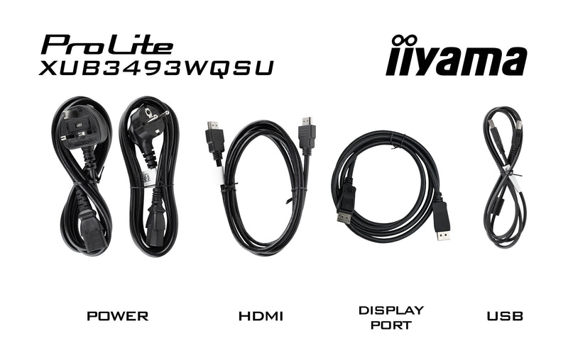 iiyama ProLite XUB3493WQSU-B6 Computerbildschirm 86,4 cm (34") 3440 x 1440 Pixel UltraWide Quad HD LED Schwarz