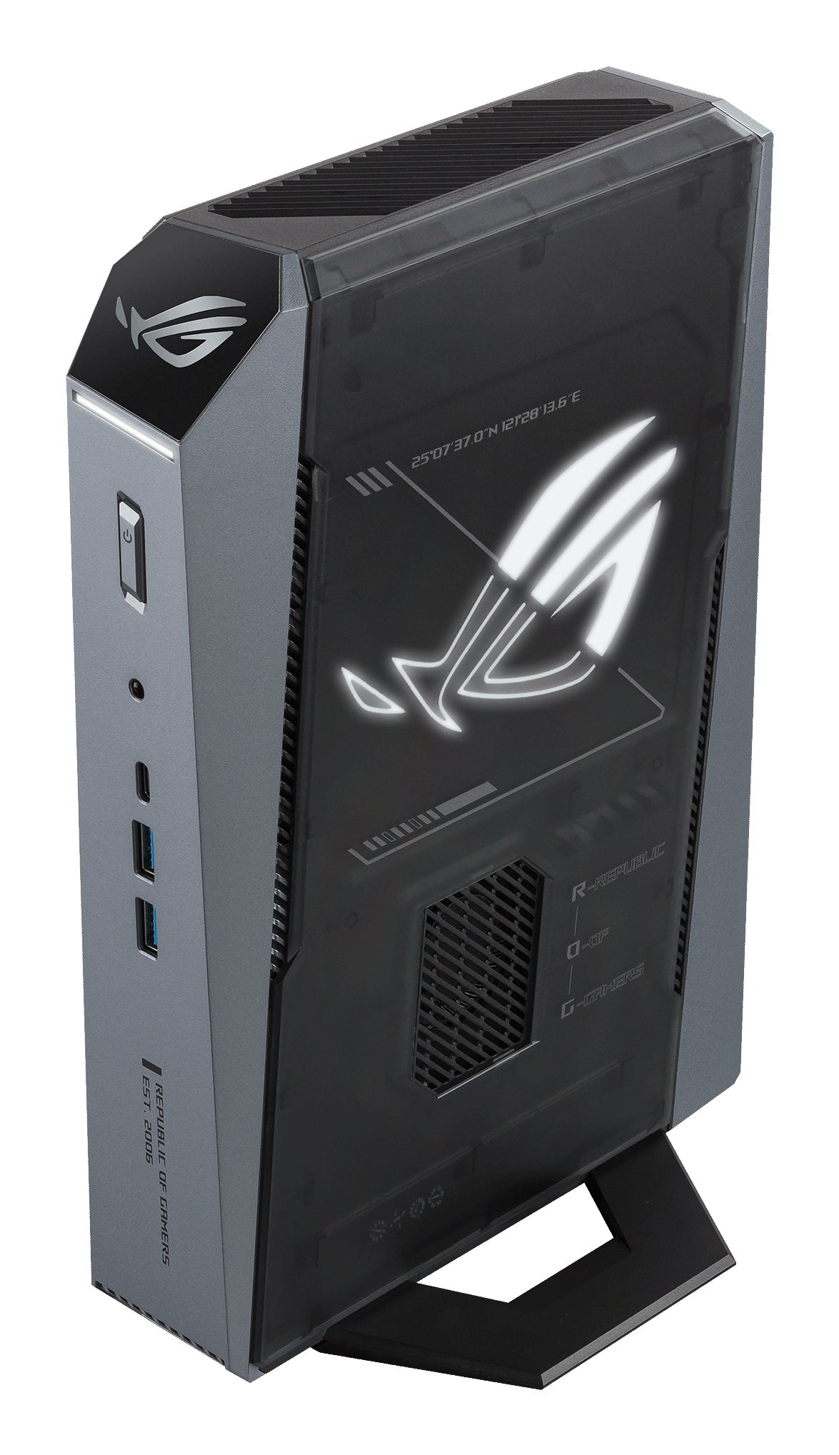 ASUS ROG GR70-N90039AN AMD Ryzen™ 9 9955HX 32 GB DDR5-SDRAM 1 TB SSD NVIDIA GeForce RTX 5070 Windows 11 Home Mini PC PC Schwarz