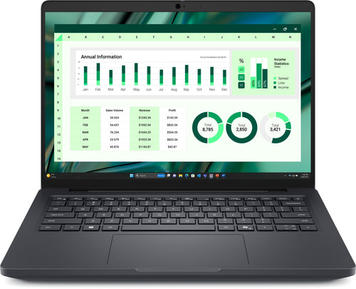 DELL Pro Max 14 MC14250 Intel Core Ultra 7 265H Mobiler Arbeitsplatz 35,6 cm (14") Full HD+ 16 GB LPDDR5x-SDRAM 512 GB SSD NVIDIA RTX PRO 500 Blackwell Wi-Fi 7 (802.11be) Windows 11 Pro Deutsch Schwarz