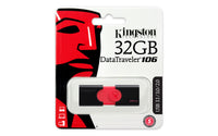Kingston Technology DataTraveler 106 USB-Stick 32 GB USB Typ-A 3.2 Gen 1 (3.1 Gen 1) Schwarz, Rot