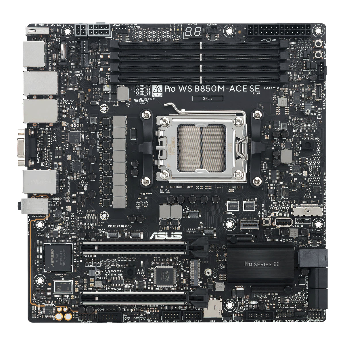 ASUS PRO WS B850M-ACE SE AMD B850 Sockel AM5 micro ATX
