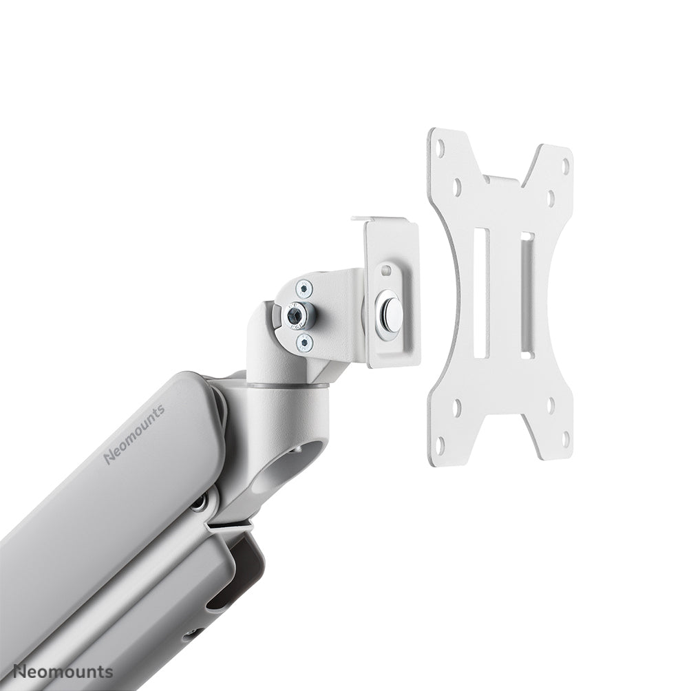 Neomounts DS70-450WH1 Monitorarm 17-42" - Gasfeder - Topfix - 180°-Stopp