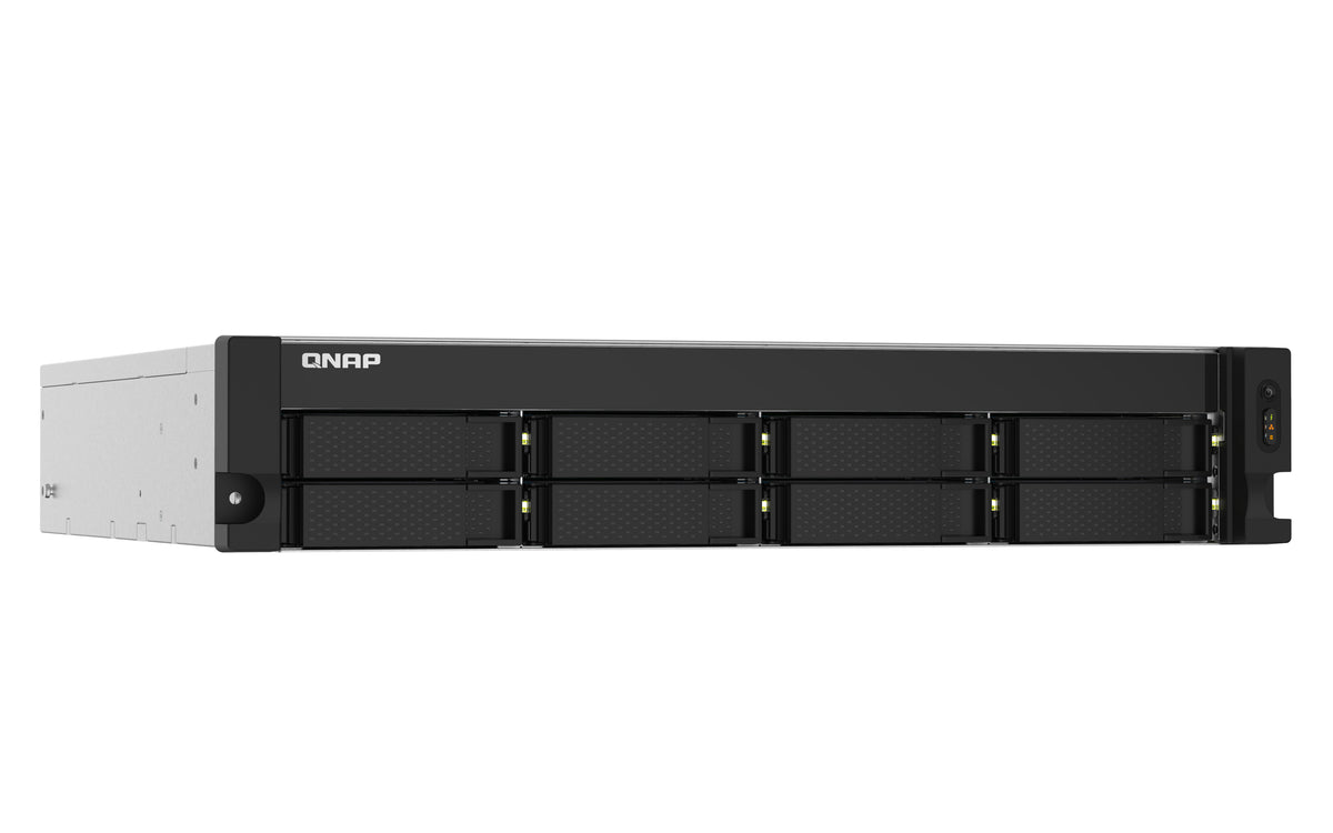 QNAP TS-832PXU NAS Rack (2U) Annapurna Labs AL324 4 GB DDR4 0 TB QNAP Turbo System Aluminium, Schwarz