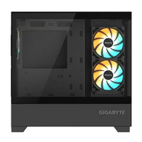GIGABYTE C201 PANORAMIC PC-Gehäuse – Mid-Tower, m-ATX, Unterstützung für 360-mm-Radiator, 3 vorinstallierte Lüfter, USB 3.0, unterstützt RGB Fusion
