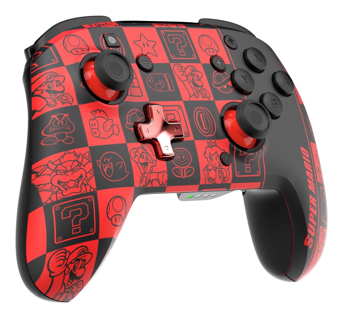 PDP REMATCH GLOW Schwarz, Grün, Rot Gamepad Analog / Digital Nintendo Switch, Nintendo Switch OLED