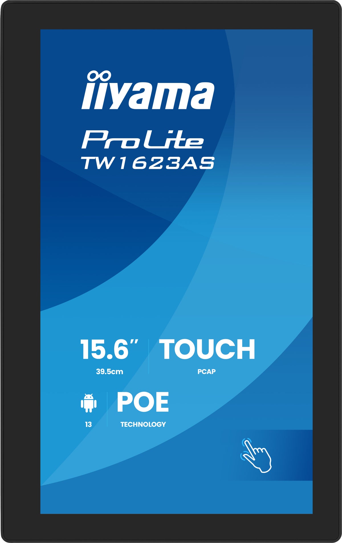 iiyama TW1623AS-B3P Computerbildschirm 39,6 cm (15.6") 1920 x 1080 Pixel Full HD LED Touchscreen Schwarz