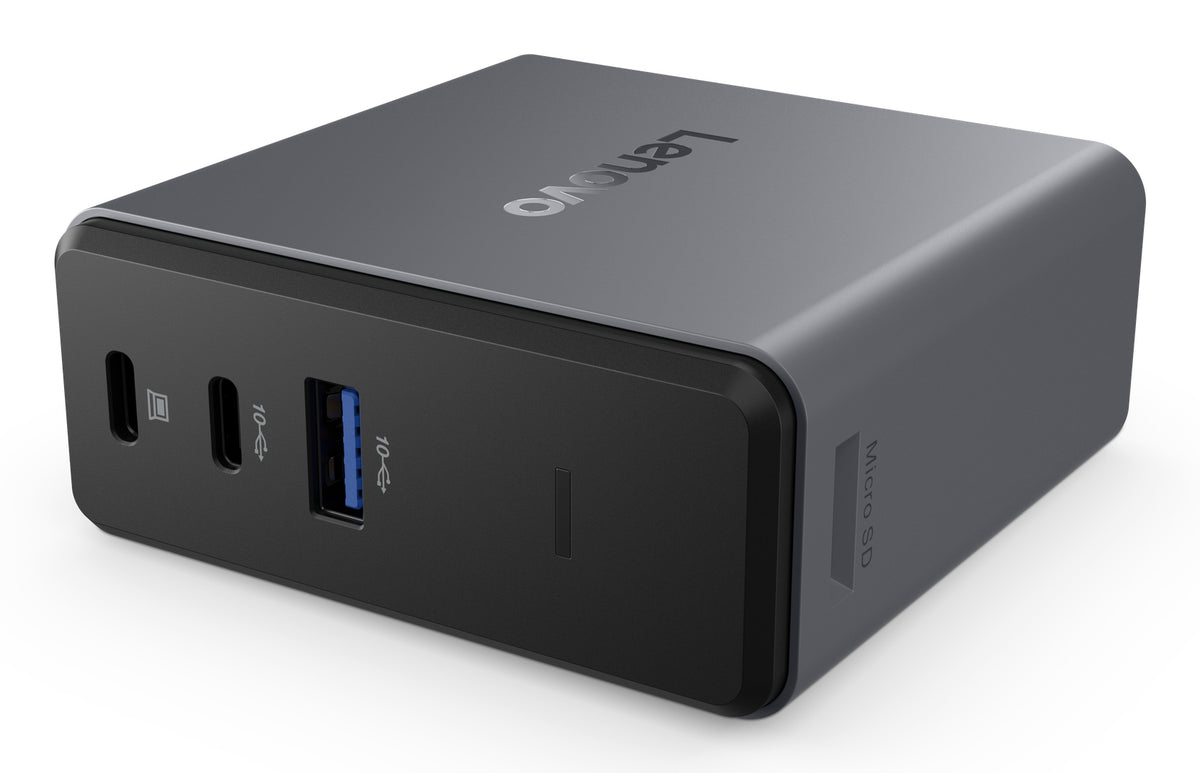 Lenovo X9 Charging GaN Dock Kabelgebunden USB 3.2 Gen 2 (3.1 Gen 2) Type-C Grau
